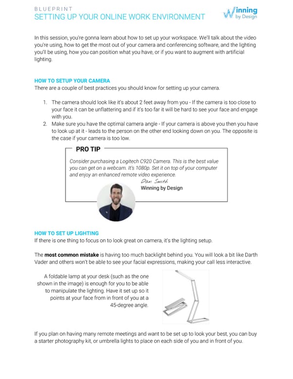 Blueprint | 01 Setting Up Your Online Work Environment - Page 1