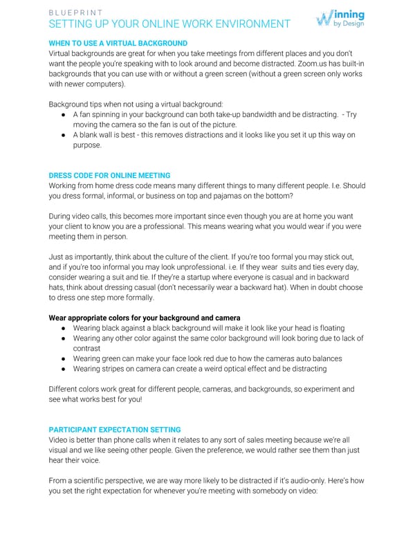 Blueprint | 01 Setting Up Your Online Work Environment - Page 2